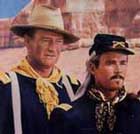 J. Wayne e H. Fonda nel Massacro di Forte Apache (Fort Apache, 1948) di J. Ford