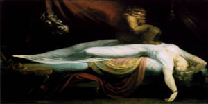 "The Nightmare", Johann Heinrich Fussli (Henry Fuseli), 1781, Detroit Institute of the Arts