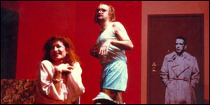 Sandra Bonomi e Antonio Salines in ''Provaci ancora Sam'' di Woody Allen, regia di Marco Bernardi (1983)