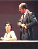 Anna Bonaiuto e Toni Servillo in ''Sabato, domenica e luned&igrave;''