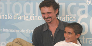 Edoardo Winspeare e Claudio d'Agostino al festival di Venezia