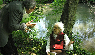 Franco Battiato e Alejandro Jodorowsky sul set di 