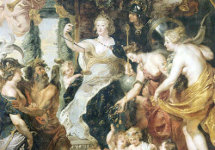 Pieter Paul Rubens, "La felicità della Reggenza" (1625. Paris, Musée du Louvre)