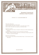 &laquo;Ariel&raquo;, a. III, n. 6, luglio-dicembre 2021