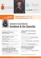 12&deg; edizione della Giornata Goldoniana: Goldoni & De Sanctis