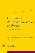 Les publics des sc&egrave;nes musicales en France (XVIIIe-XXIe si&egrave;cles)