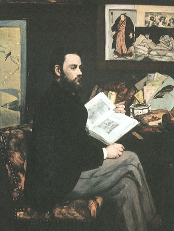 Edouard Manet, <i>Portrait d'Emile Zola</i>, 1868. Paris, Mus&eacute;e d'Orsay