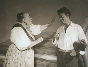 Rosina Anselmi e Turi Ferro in <i>Liolà</i> di Luigi Pirandello (1959)