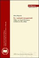 Le varianti trasparenti. I film con Ingrid Bergman di Roberto Rossellini, copertina del libro