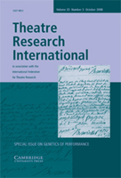 Theatre Research International