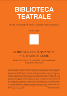 Biblioteca teatrale, n.s., n. 139, 2023