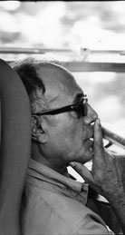Abbas Kiarostami sul set