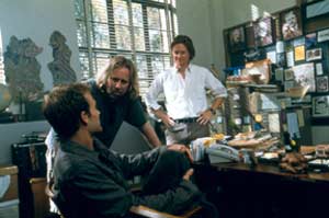 James Van Der Beek, Roger Avary, Eric Stoltz sul set