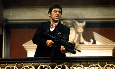Una scena di Scarface