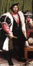 Hans Holbein il Giovane - ritratto di ambasciatori - part.
