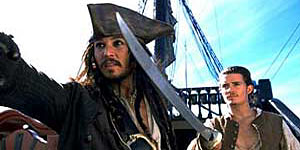 Johnny Depp in ''La maledizione della prima luna''