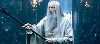 Christopher Lee è Saruman