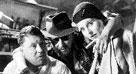 H. Schygulla con R. W. Fassbinder (al centro) sul set di Berlin Alexanderplatz (1979)