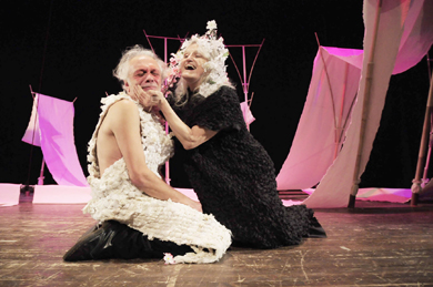 Gloucester (Gianfranco Quero) e Lear (Giusi Merli)