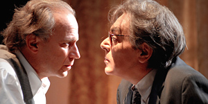 Geppy Gleijeses e Leopoldo Mastelloni in Delitto Perfetto