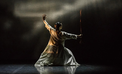Un momento della coreografia A deal with instinct &copy; Tes Osaka