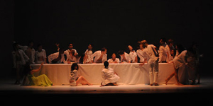 Una scena della performance