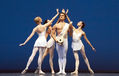 Olga Esina (Terpsichore), Ketevan Papava (Kalliope), Roman Lazik (Apollo), Nina Pol&aacute;kov&aacute; (Polyhymnia) - 