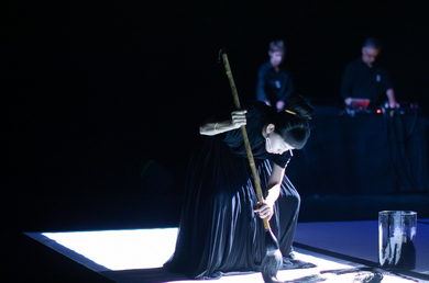 Un momento della performance
