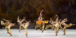 Una scena della performance