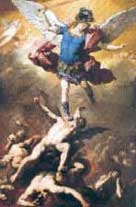 L' Arcangelo Michele precipita gli angeli ribelli 