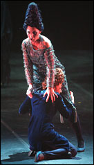 Cornelia Götz (la Regina della Notte), Daniela Bruera (Pamina), foto R. Ricci