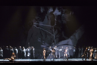 Un momento della messinscena. Credits: Lellie Masotti