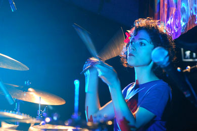 la batterista Lady Paccottiglia © Giuseppe Cabras