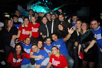 The Fabolous Filters e il gruppo dei fan © Giuseppe Cabras